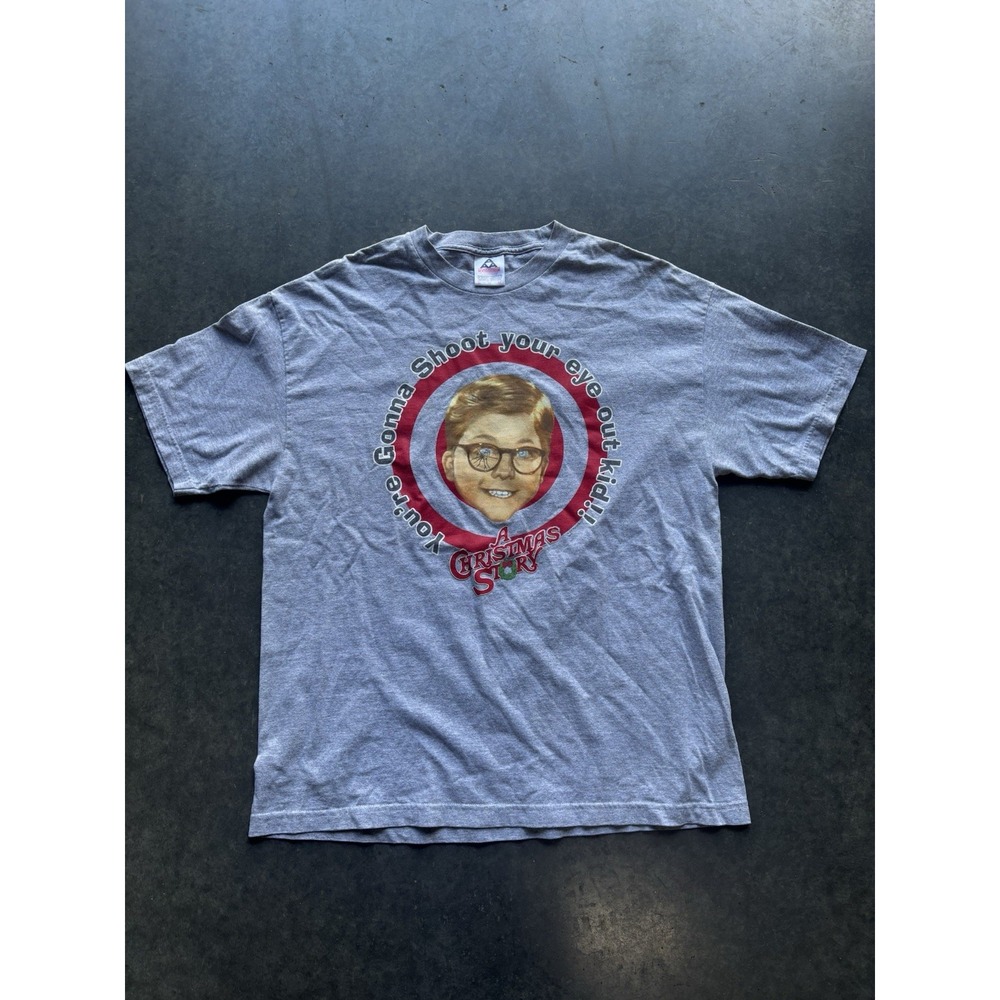 Vintage A Christmas Story Movie Promo Graphic T Shirt Size XL
